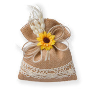 Creazioni per Enzo Bolsa Yute Natural Portaconfetti 12x8cm Caja 10 pz