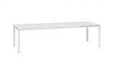 nardi nardi tavolo rio 210 extensible 210 280 x 100 cm h 76 cm alluminio bianco
