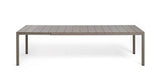 nardi nardi tavolo rio 210 extensible 210 280 x 100 cm h 76 cm alluminio tortora ean 8010352828612