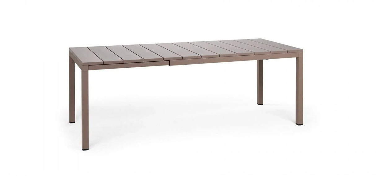 nardi nardi tavolo rio 140 extensible 140 210 x 85 cm h 76 cm alluminio tortora ean 8010352828650