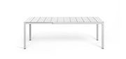Nardi Tavolo Rio Alluminio 140 Extensible Rettangolare 140 / 210  x 85 Cm H 75 Cm Bianco