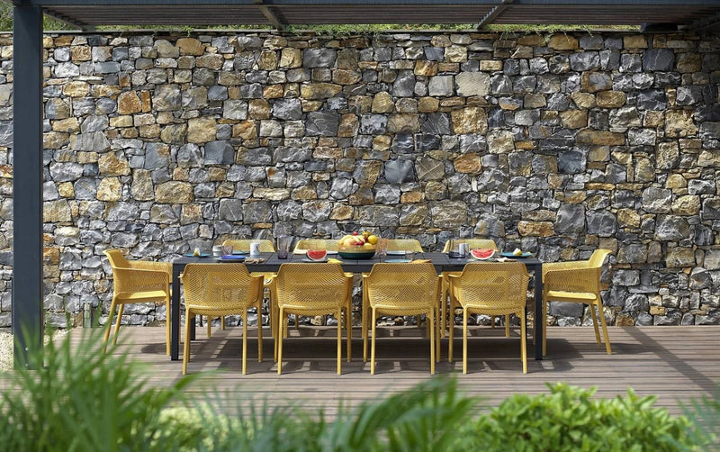 nardi nardi tavolo rio alluminio 210 extensible 210 280 x 100 cm h 75 cm antracite ean 8010352833166