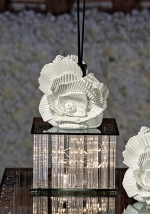 Cupido&Co. Alzata Vetro con Led D 250 Mm H 100 Mm