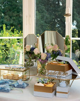 Cupido&Co. Set 2 Scatole Inclinate 180 x 120 x H 75 Mm 240 x 170 x H 105 Mm Vetro Oro