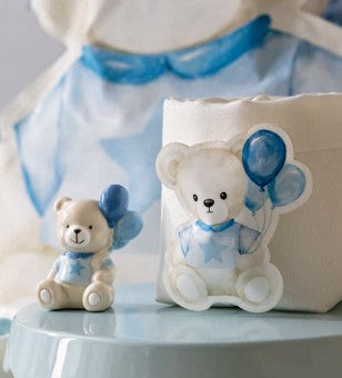 Cupido&Co. Osito con Globos Azules H 70 Cm