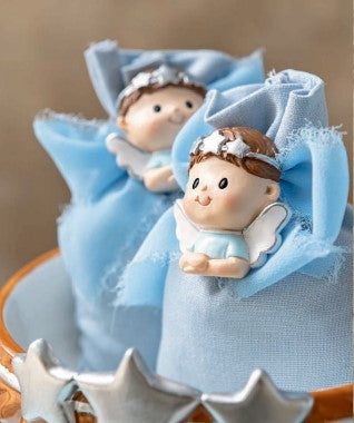 Cupido&Co. Imán Angelito Azul H 45 Mm 12 Pz