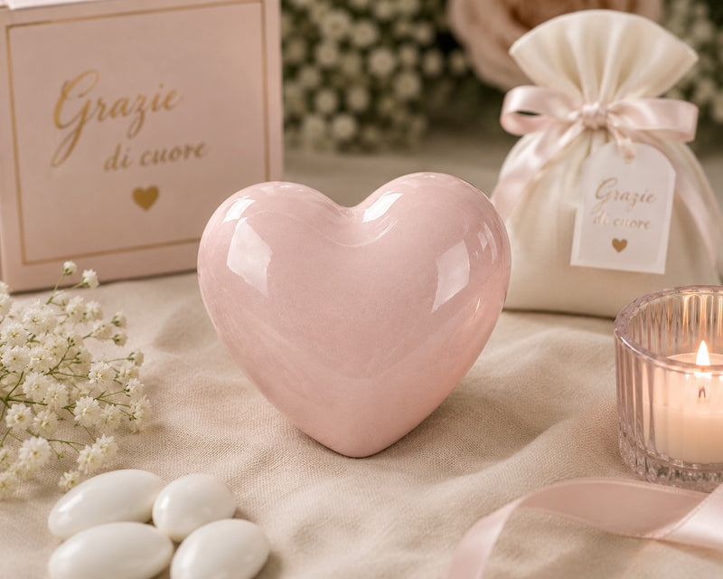Cupido&Co. Imán Corazón 45 x 38 Mm Rosa 12 Uds