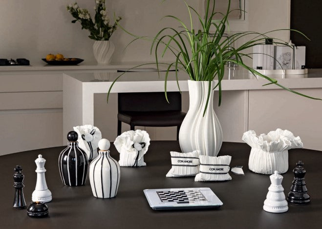 Cupido&Co. Aceitera 400 Ml D 95 Mm H 165 Mm Negro Blanco con Caja