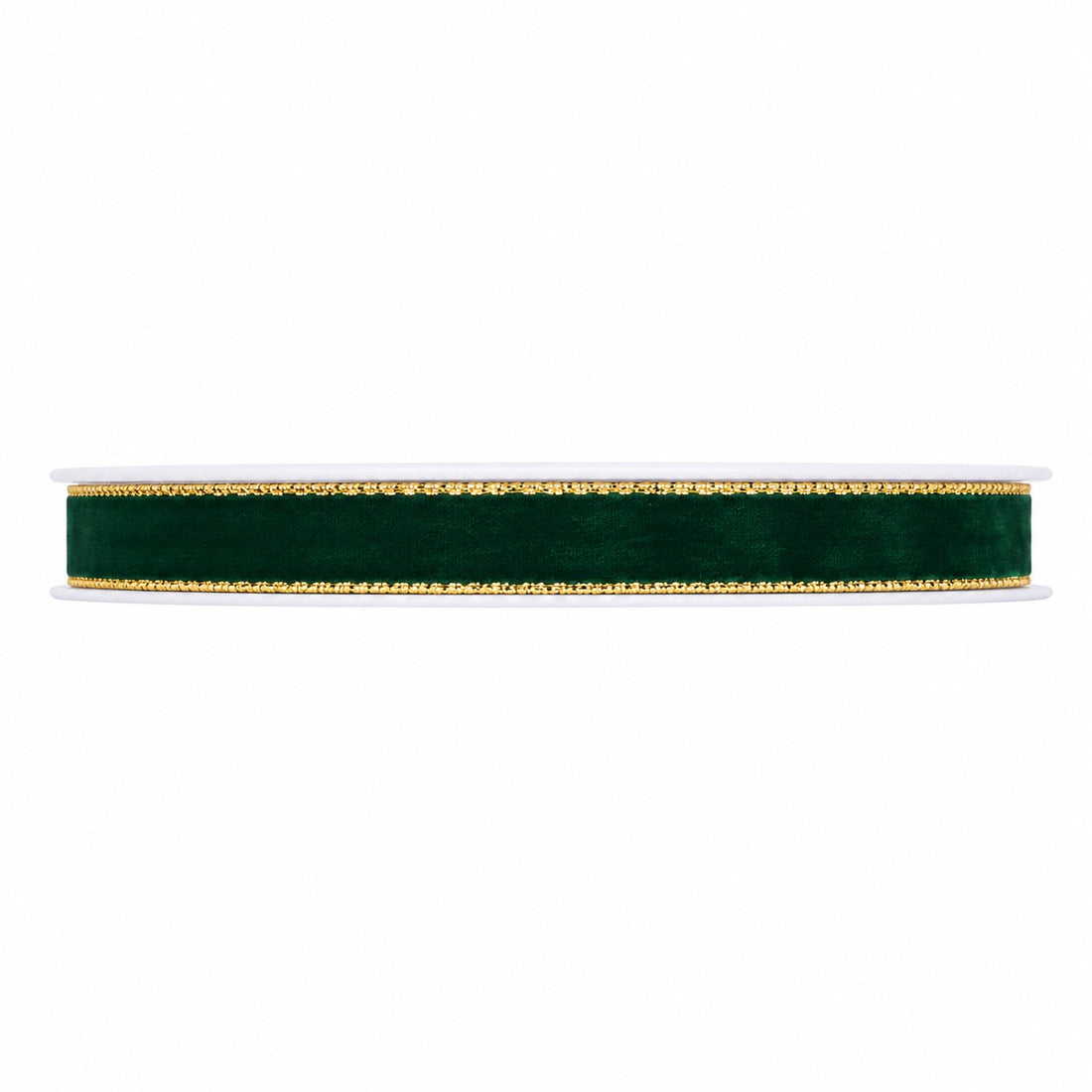 Piovaccari Cinta Velvet Dream Verde 9 mm x 20 m – Cinta de Terciopelo Decorativa para Moños, Envases de Regalo, Adornos Navideños y Bricolaje