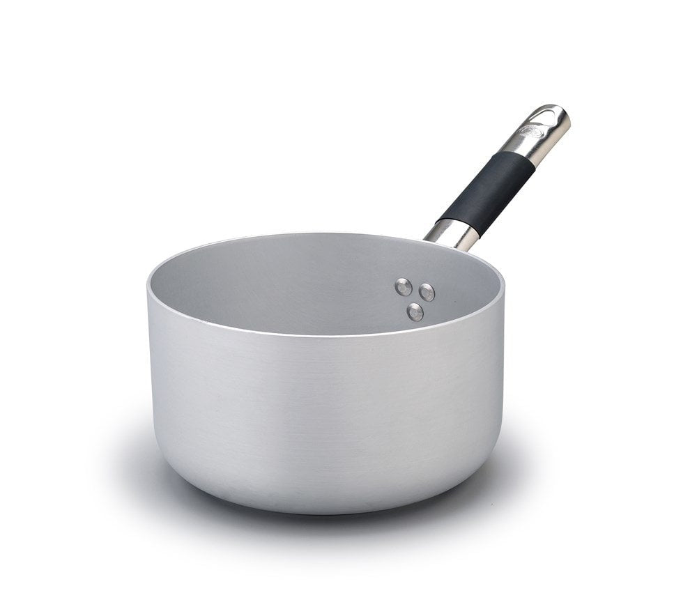 AGNELLI Cacerola Alta con Mango en Aluminio 3mm, Fondo Inducción D 16 cm