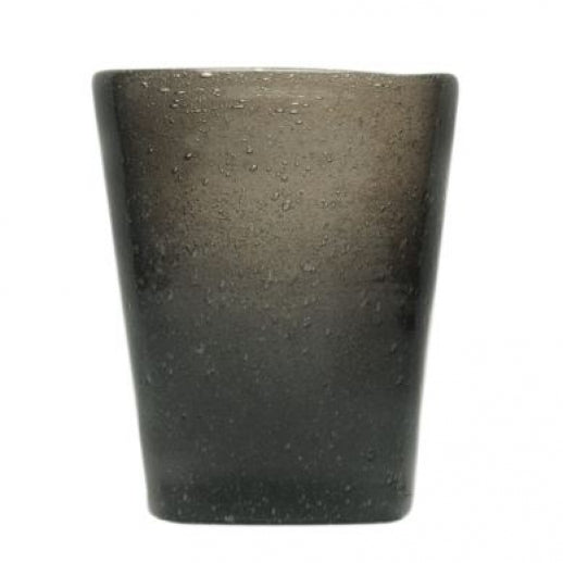 Vaso Zani Serafino Memento Glass Black Transparent 30cl
