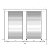 Panel Vertical Pérgola Ocean 232,45 x 30,9 cm Blanco Bizzotto