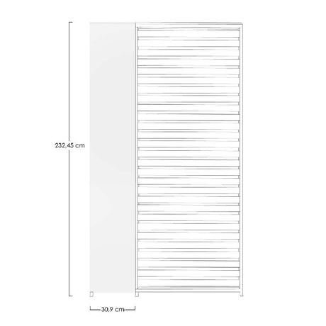 Panel Vertical Pérgola Ocean 232,45 x 30,9 cm Blanco Bizzotto