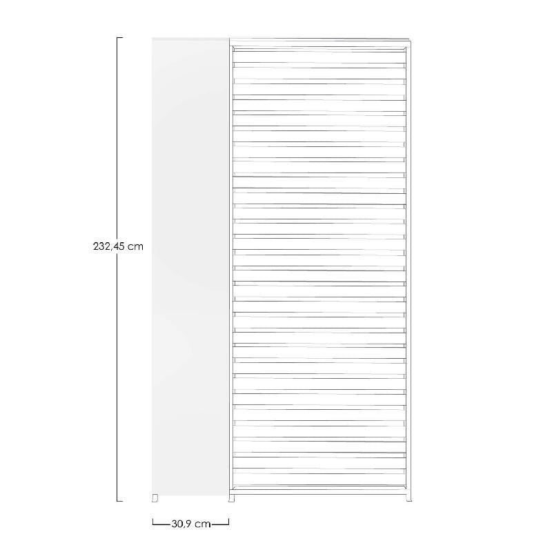 Panel Vertical Pérgola Ocean 232,45 x 30,9 cm Blanco Bizzotto