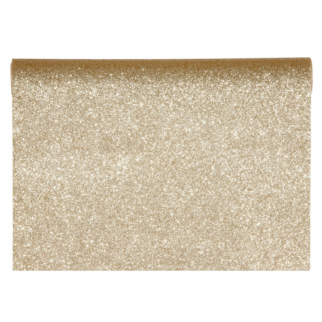 Piovaccari Camino de Mesa Desirée Champagne 28 cm x 2,5 m – Camino Decorativo Navideño para Mesa, Centro de Mesa y Adornos de Navidad