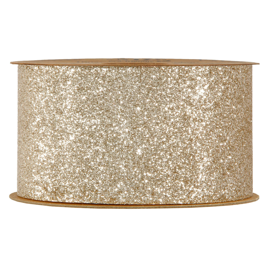 Piovaccari Cinta Desirée Champagne 63 mm x 10 m – Cinta Decorativa Navideña para Árbol de Navidad, Lazos y Envoltorios de Regalo