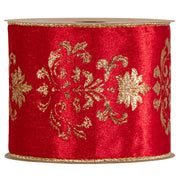 Piovaccari Cinta Lilibeth Rojo 100 mm x 10 m – Cinta Decorativa Navideña para Árbol de Navidad, Lazos y Envoltorios de Regalo