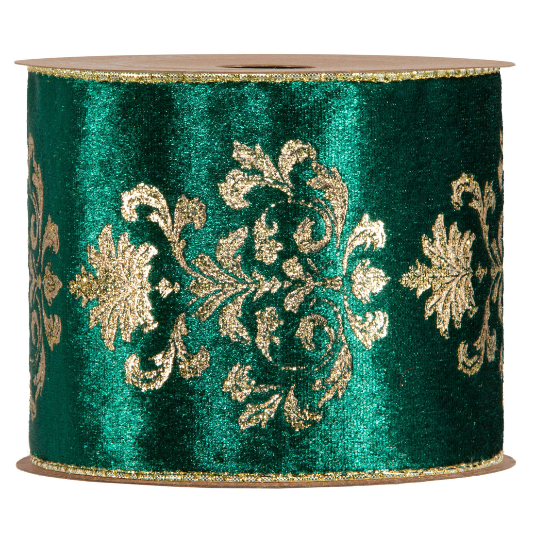 Piovaccari Cinta Lilibeth Verde Oscuro 100 mm x 10 m – Cinta Decorativa Navideña para Árbol de Navidad, Lazos y Envoltorios de Regalo