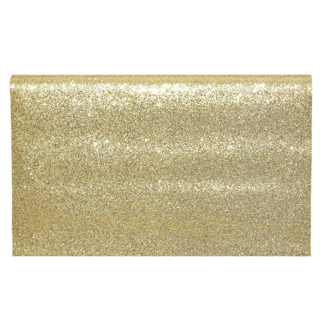 Piovaccari Aurora Sparkle Roll Gold Oro 48x180 cm – Camino de Mesa Decorativo Navideño Brillante para Mesa, Centro de Mesa y Adornos de Navidad