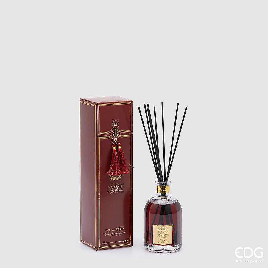 EDG Enzo De Gasperi Difusor Botella Classic 250 Ml H 14 Cm D 8,5 Cm Wild Ginger