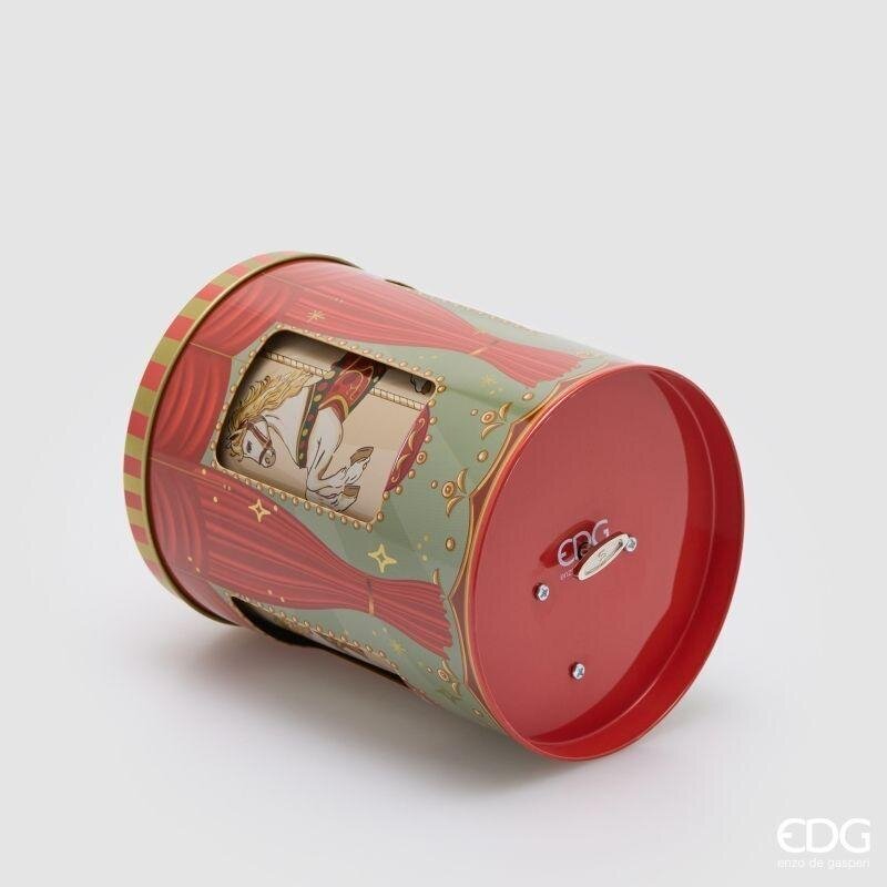 EDG Enzo De Gasperi Ambientador Botella Cofre 300 ml con Carillón Navideño H12 Ø10 cm Canela – Ambientador