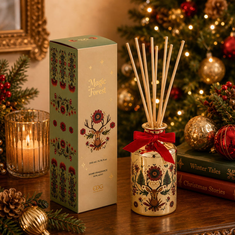 EDG Enzo De Gasperi Ambientador Navideño Botella 200 ml Black Pepper H15 Ø8 cm – Ambientador Ambiente