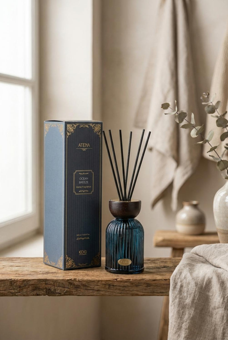 EDG Enzo De Gasperi Ambientador Botella Atena Ocean Breeze 180 ml H12 Ø7 cm – Ambientador Ambiente Navideño