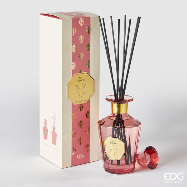 EDG Enzo De Gasperi Difusor Botella Goldlily H 21 Cm 500 Ml + Palitos Soft Roses