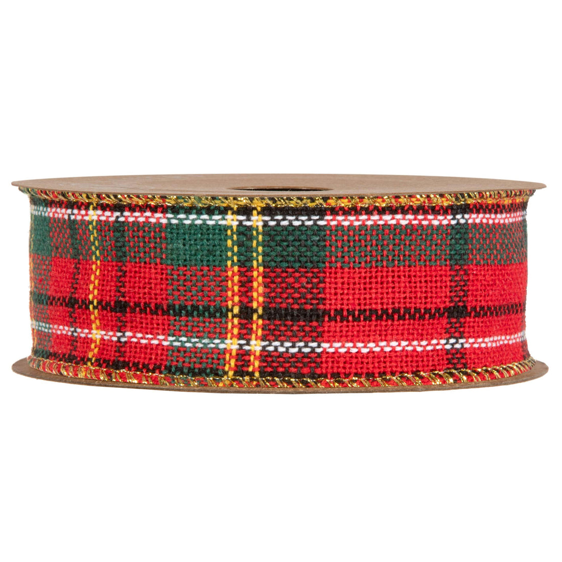 Piovaccari Cinta Aberdeen Roja 40 mm x 10 m – Cinta Decorativa Navideña para Árbol de Navidad, Lazos, Paquetes de Regalo y Adornos Navideños