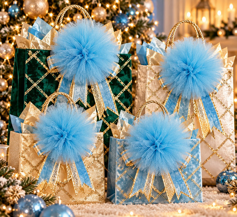 Piovaccari Pon Pon Azul Claro Ø16 cm – Decoración Navideña para Árbol de Navidad, Adornos, Fiestas y Montajes Decorativos