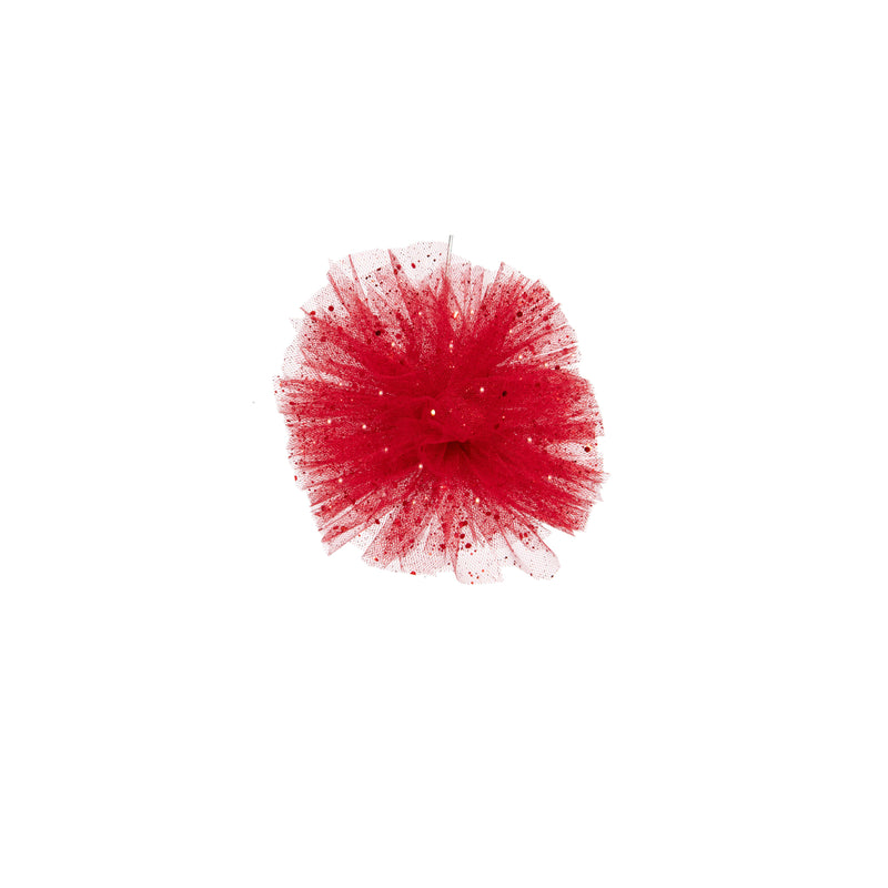 Piovaccari Pon Pon Rojo Ø16 cm – Decoración Navideña para Árbol de Navidad, Adornos, Fiestas y Montajes Decorativos