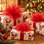Piovaccari Pon Pon Rojo Ø16 cm – Decoración Navideña para Árbol de Navidad, Adornos, Fiestas y Montajes Decorativos