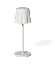 Fade Lámpara de Mesa Aladina Led Recargable H 30 Cm D 11 Cm Inalámbrica Regulable Blanco