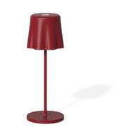 Fade Lámpara de Mesa Aladina Led Recargable H 30 Cm D 11 Cm Inalámbrica Regulable Rojo