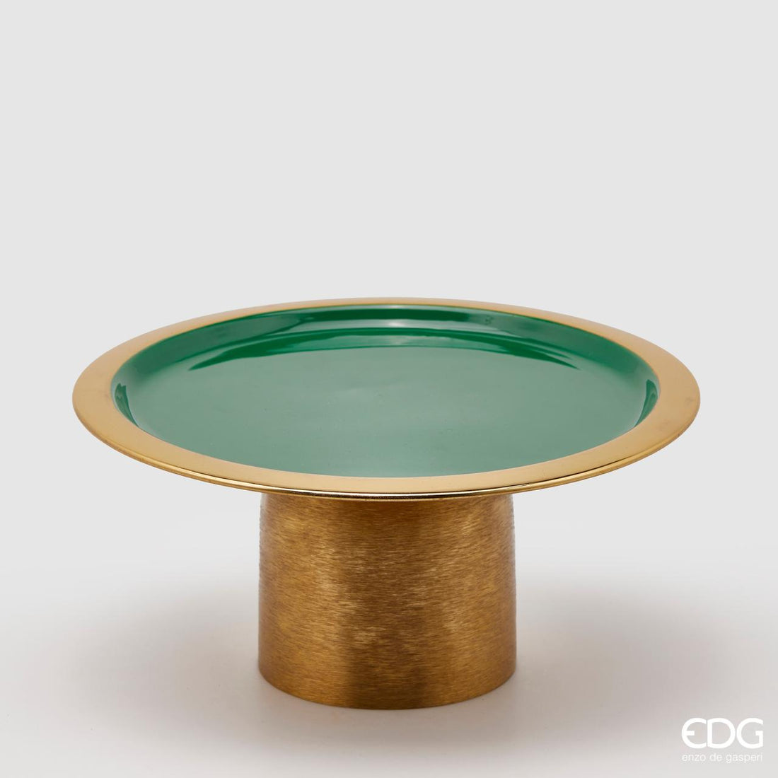 EDG Enzo De Gasperi Bandeja Navidad Charm Redonda Esmaltada H14 D29 Verde