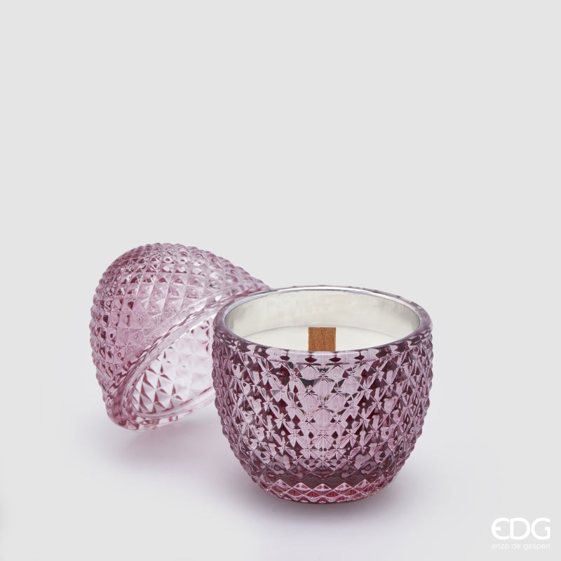 Vela EDG Enzo De Gasperi Forma de Huevo Perfumada H 12 Cm D 8 Cm Peony & Cassis