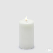 Vela LED Lounge Enzo De Gasperi H 13 Cm D 7,5 Cm Blanco
