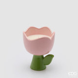 Vela EDG Enzo De Gasperi Tulip con Aroma H 11 Cm D 10 Cm Rose Water
