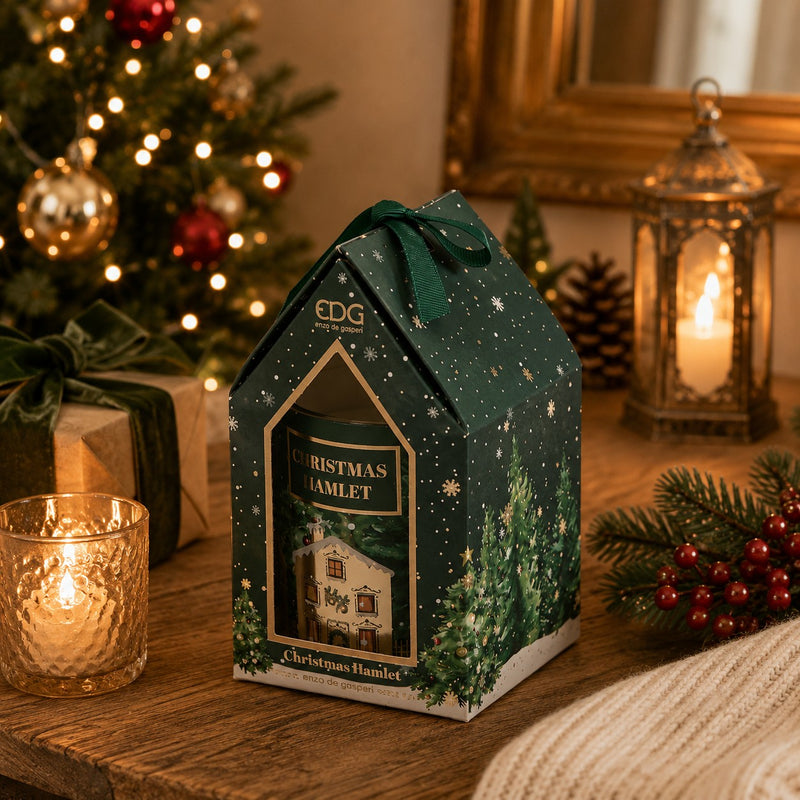 EDG Enzo De Gasperi Vela Noel Perfumada al Cardamomo H8 Ø7 cm – Vela Navideña