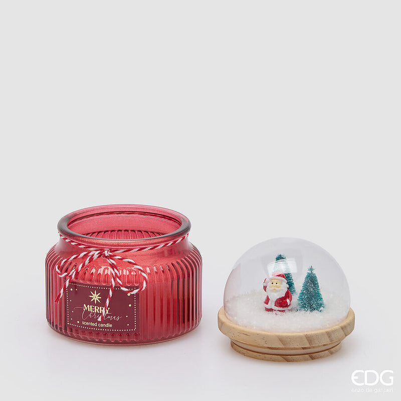 EDG Enzo De Gasperi Vela de Navidad Cupola Perfumada Honeyed Apple Cider H12,5 Ø10 cm – Vela Navideña