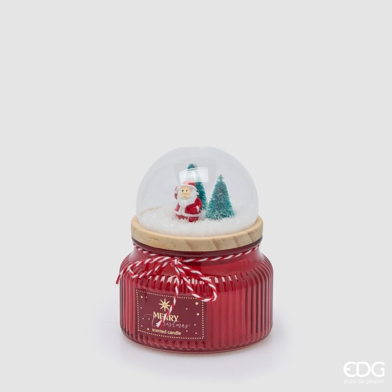EDG Enzo De Gasperi Vela de Navidad Cupola Perfumada Honeyed Apple Cider H12,5 Ø10 cm – Vela Navideña
