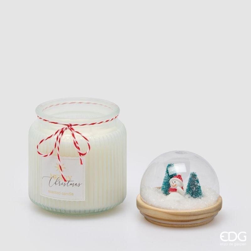 EDG Enzo De Gasperi Vela Perfumada con Cúpula White Musk H15 Ø10 cm – Decoración Navideña