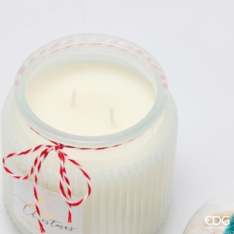 EDG Enzo De Gasperi Vela Perfumada con Cúpula White Musk H15 Ø10 cm – Decoración Navideña