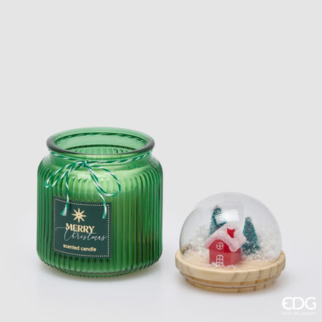 EDG Enzo De Gasperi Vela Perfumada con Cúpula Cardamom Snaps H15 Ø10 cm – Decoración de Navidad