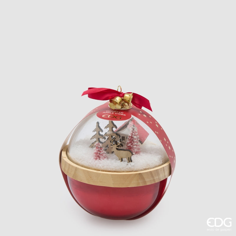 EDG Enzo De Gasperi Vela Perfumada con Cúpula Honeyed Apple Cider H12 Ø11 cm – Idea Regalo Navidad