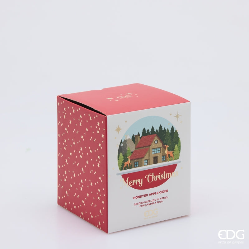 EDG Enzo De Gasperi Vela Perfumada con Cúpula Honeyed Apple Cider H12 Ø11 cm – Idea Regalo Navidad