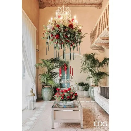 EDG Enzo De Gasperi Set 2 Velas de Estilo Marfil 30x2,2 cm – Vela Decorativa