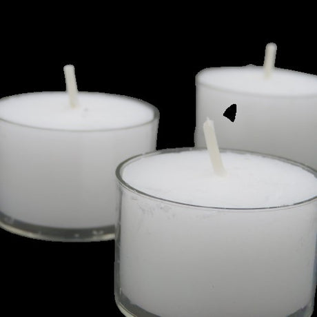 EDG Enzo De Gasperi Vela Tealight (Doble) Conf 50 Pz Base Transparente H2,3 Cm D 3,8 Cm