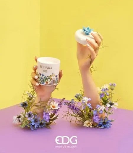 EDG Enzo De Gasperi Candela Botanika C/Ceram. H 13 Cm D 8 Cm Green Tea & Berry