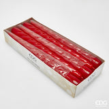 EDG Enzo De Gasperi Vela Estela Twist H 23 Cm D 22 Mm Cf 10 Pz Rojo